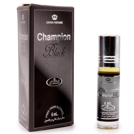 Парфюмерное масло Чемпион Блэк 6 мл АЛЬ РЕХАБ / Perfume oil Champion Black 6 ml AL REHAB